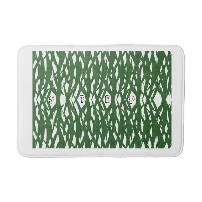 Tapis de bain Prairie d'herbe – Vert inspiré de la (Devant)