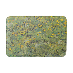 Tapis De Bain Prairie jaune de Van Gogh - Art floral classique