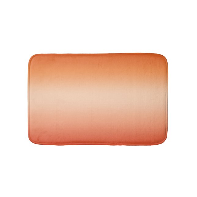Tapis De Bain Pretty Ombre Hot Summer Orange & Apricot Gradient (Devant)