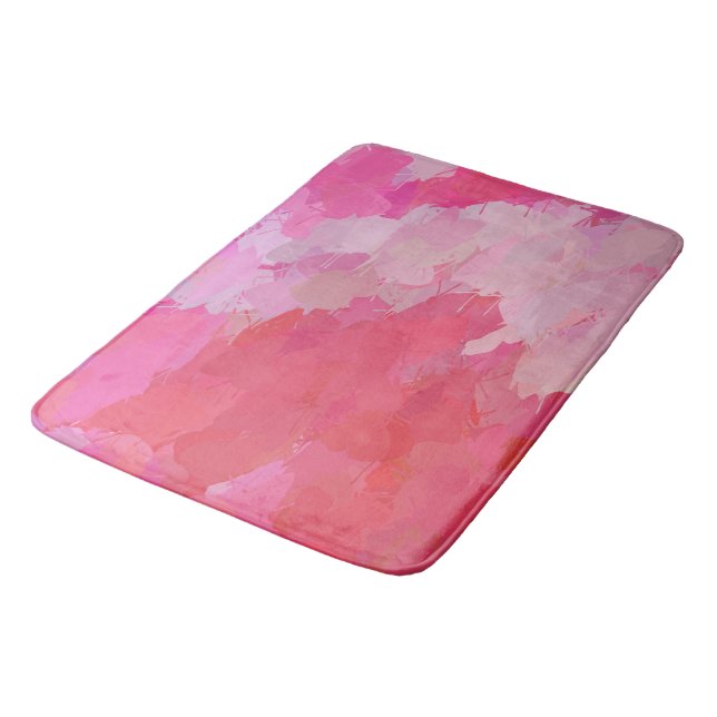 Tapis De Bain Pretty Pink Butterflies natte de douche (Angle)