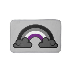Tapis De Bain Pride sexuelle Arc en ciel +{ Ace   Demi   Gray }+