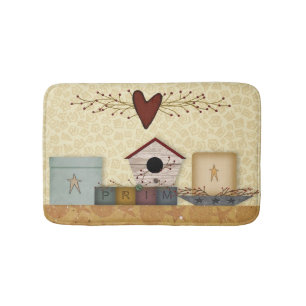 Tapis de bain primitif de collection