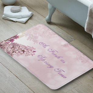 Tapis De Bain Printemps Lilac Blossom Soft Rose Flower