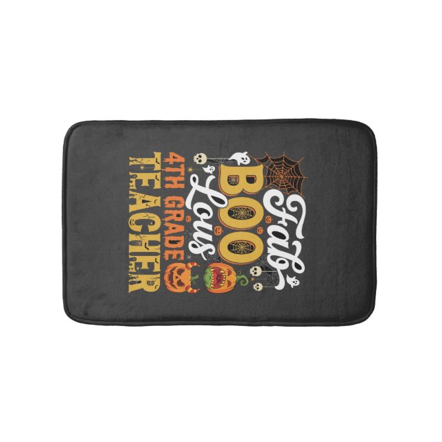 Tapis De Bain Professeur de 4e année Faboolous Halloween (Devant)