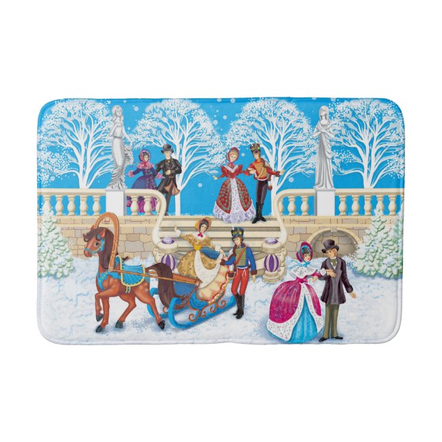 Tapis De Bain Promenade hivernale (Devant)