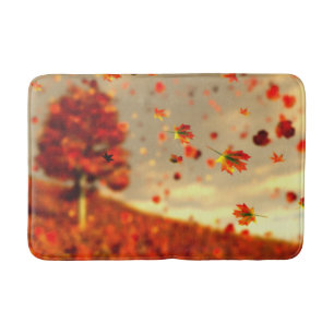 Tapis De Bain Promenez-vous dans le bathmat de brise d'octobre