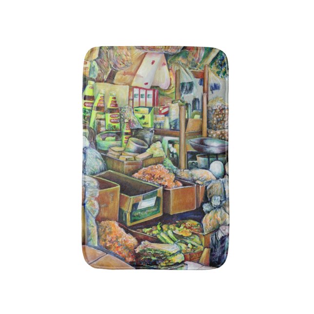 Tapis De Bain Promesses charmantes d'un centre Fine Tekka Singap (Devant (Vertical))