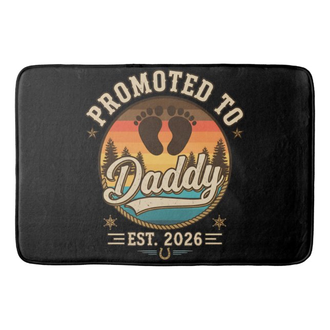 Tapis De Bain Promu Papa en 2026 (Devant)