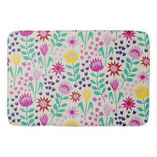 Tapis De Bain Protea Floral Block Imprimer Lampes Millefleur