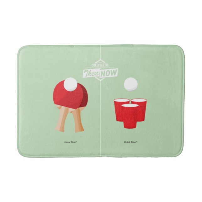 Tapis De Bain Puis et maintenant : Ping-pong (Devant)
