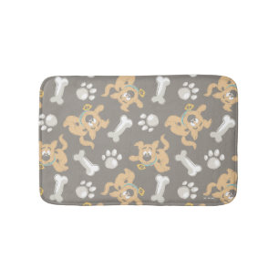 Tapis De Bain Puppy Scooby-Doo Bone & Motif Empreinte de patte