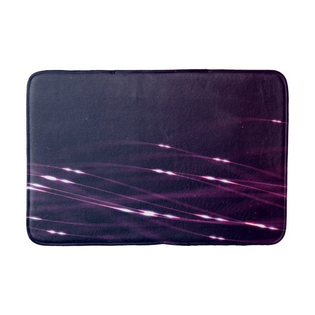 Tapis De Bain Purple foncé Abstrait (Devant)