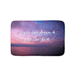 Tapis De Bain Purple Ocean Sunset Photo Dream It Do It Citation