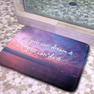 Tapis De Bain Purple Ocean Sunset Photographie Dream It Do It