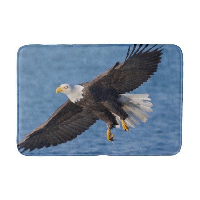 Tapis De Bain Pygargue à tête blanche en vol (Devant)