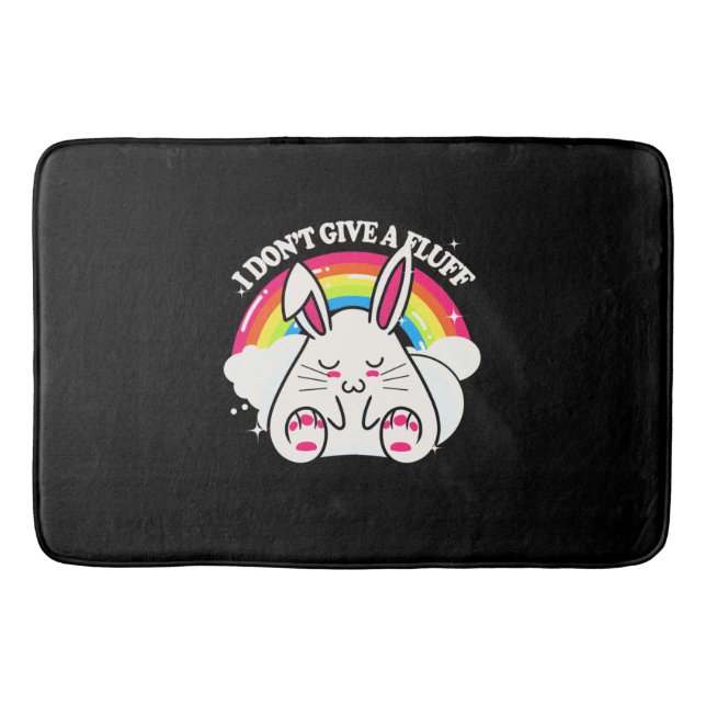 Tapis De Bain Rabbit Je Ne Donne Pas De Fluff (Devant)