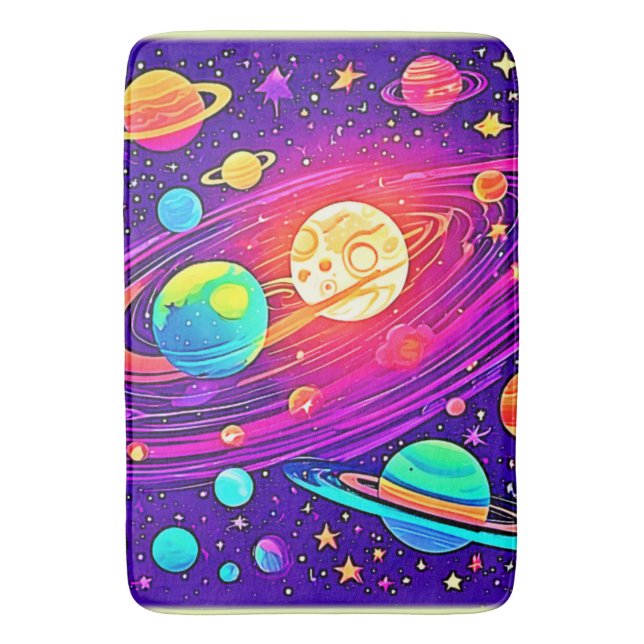 Tapis De Bain Rainbow Galaxy : Cartoon Fun (devant Vertical)