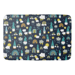 Tapis De Bain Rainy Day Gnomes Rainbow Kids