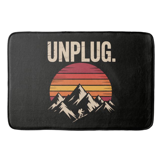 Tapis De Bain Randonnée en montagne déconnectée (Devant)
