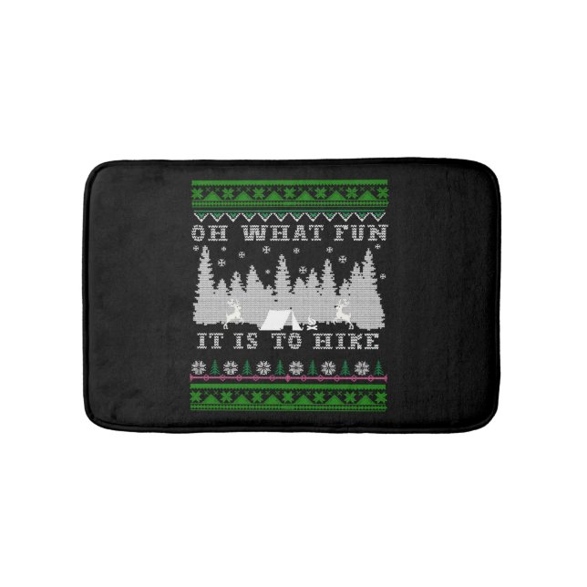 Tapis De Bain randonnée Noël laid (Devant)