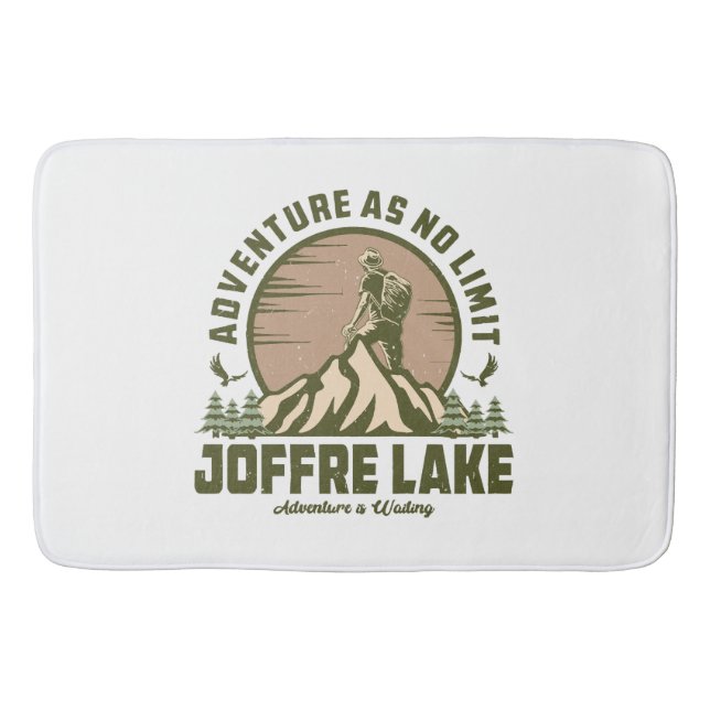 Tapis De Bain Randonnée Rétro du lac Joffre (Devant)