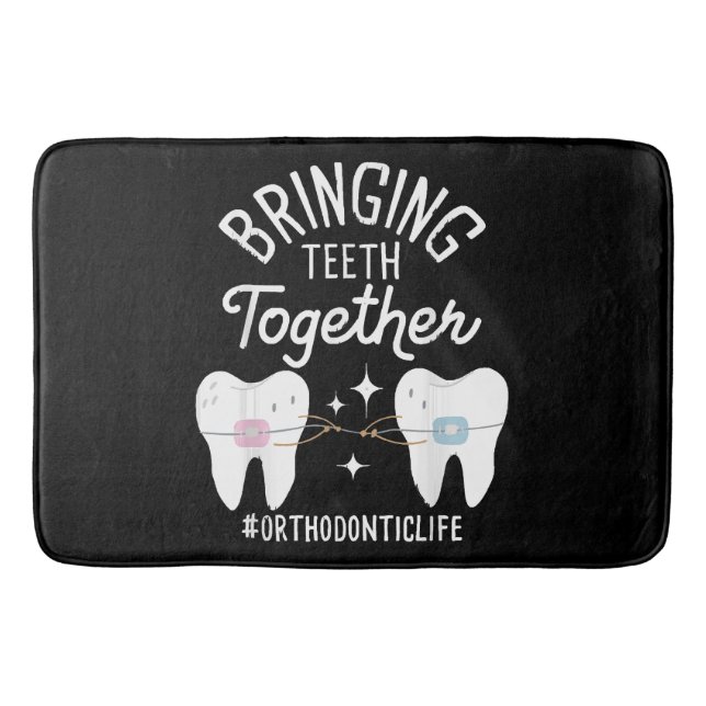 Tapis De Bain Rapprocher les dents - Orthodontiste  (Devant)
