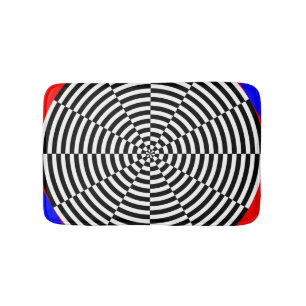 Tapis De Bain Rayonnement noir et blanc par Kenneth Yoncich