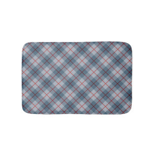 Tapis De Bain Rayure Bleu-Rouge de plaid polarisé