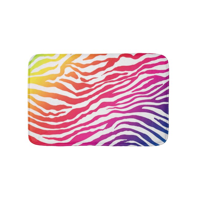 Tapis De Bain Rayures arc-en-ciel (Devant)