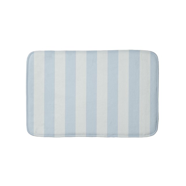 Tapis De Bain Rayures bleu clair (Devant)