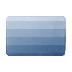 Tapis De Bain Rayures bleues de gradient moderne