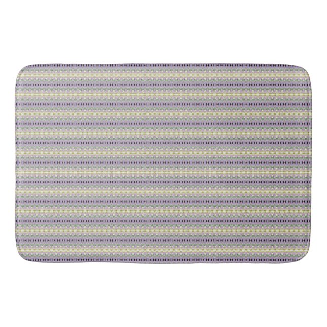 Tapis De Bain Rayures Lilac (Devant)