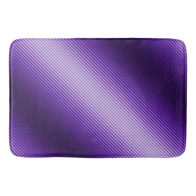 Tapis De Bain Rayures violettes en diagonale Texture vue  (Devant)