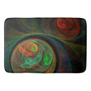 Tapis De Bain Reborn Green Art Abstrait