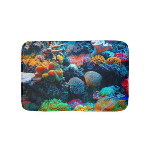Tapis De Bain Récif coralien tropical sous-marin