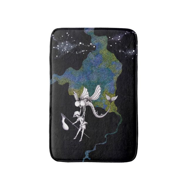 Tapis De Bain Récolte par une nuit d'été. (Devant (Vertical))