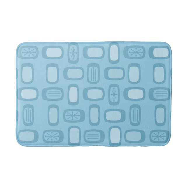 Tapis De Bain Rectangles arrondies MCM du milieu du siècle Bébé  (Devant)