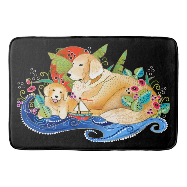 TAPIS DE BAIN RÉCUPÉRATION BINDI GOLDEN (Devant)