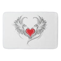 Red Angel Coeur avec ailes