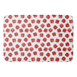 Tapis De Bain Red Dice Motif Casino Craps jeu