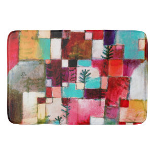 Tapis De Bain Red Green and Violet, Paul Klee