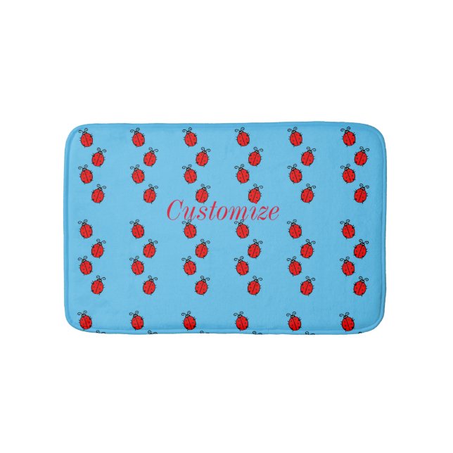 Tapis De Bain Red Ladybugs Crawling Thunder_Cove (Devant)