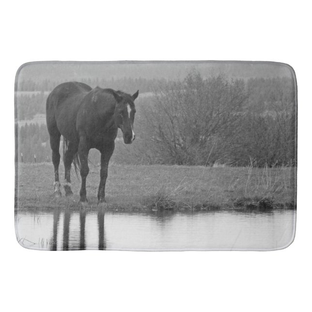 Tapis De Bain Reflectionz calme ~ Cheval Bathmat (Devant)