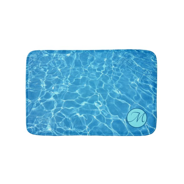Tapis De Bain Réflexions d'eau bleue Personnaliser Mat de bain (Devant)