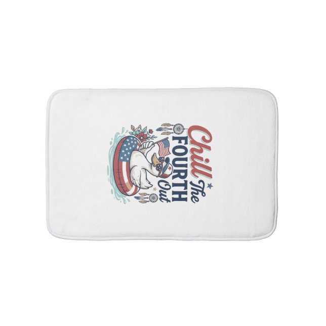 Tapis De Bain Refroidir le quatrième T-shirt vectoriel de canard (Devant)