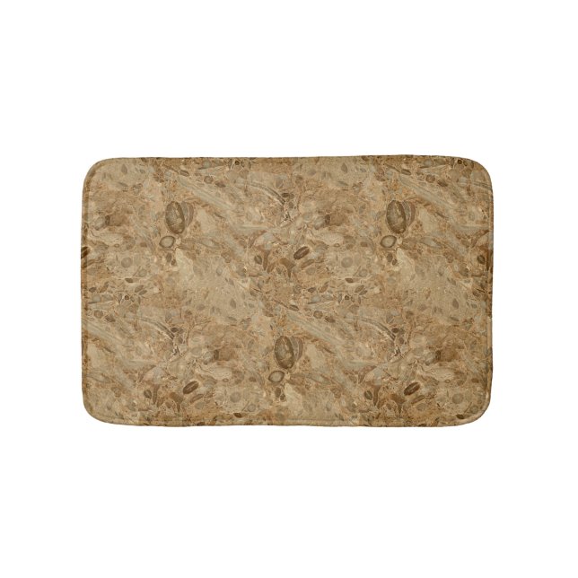 Tapis De Bain Regard fossile de marbre Brown (Devant)