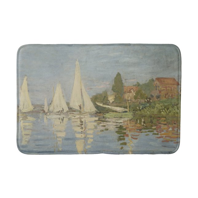 Tapis De Bain Regattas at Argenteuil, OIl Painting, Claude Monet (Devant)