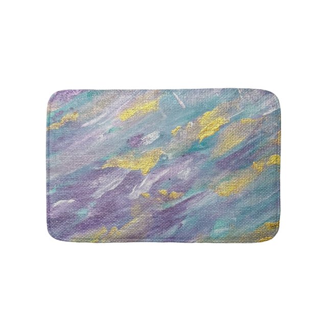 Tapis De Bain Règne Calme Art Moderne (Devant)