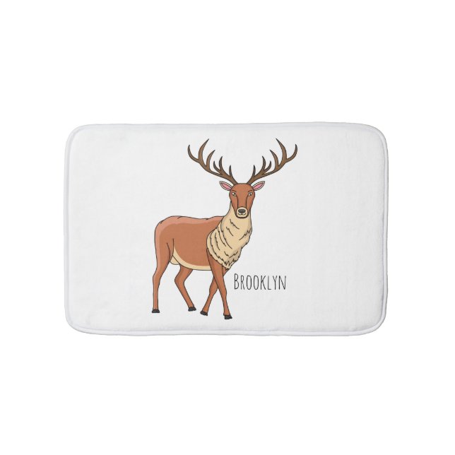 Tapis De Bain Reindeer cartoon illustration  (Devant)