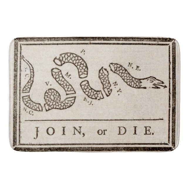 Tapis De Bain Rejoignez ou Meurent Serpent à sonnette : Dessin a (Devant)